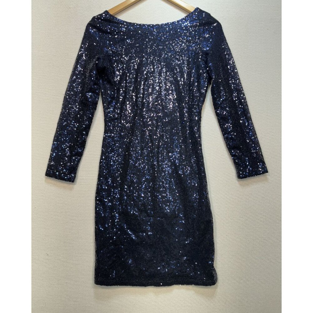 Black Sequin Performance Dress VJIIV S Small Slim Fit Polyester Fabric Dancewear